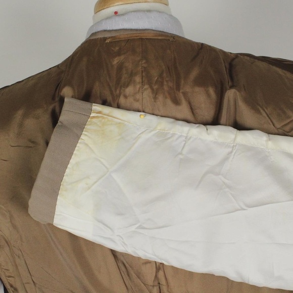 RARE Norman of #SavileRow 40S Beige Sport Coat 611 - Picture 7 of 8